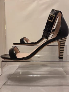 Kate Spade schwarz Lack Knöchelriemen Streifen Absatz 8 - Bild 1 von 7