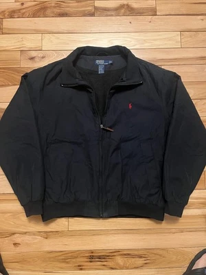Polo Ralph Lauren Chaqueta Negra Ligera Forrada de Lana Hombres Talla XL Foto 1 de 4