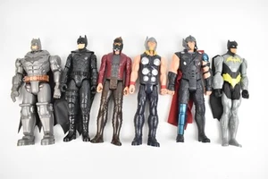Marvel & DC 12" Action Figures Toys X6 Star Lord Batman & Thor Bundle - Picture 1 of 5