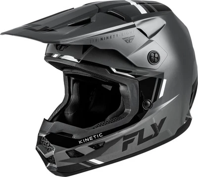 Fly Racing Kinetic Verdict Helmet - Gray/Black - Adult Size XS 73-8720XS - Image 1 of 4