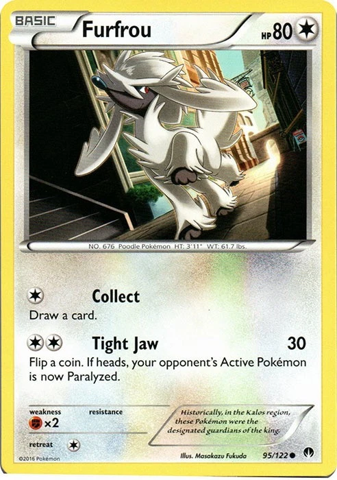 Furfrou - 95/122 - Common - BREAKPoint #95/122 Pokemon TCG - Image 1 of 1