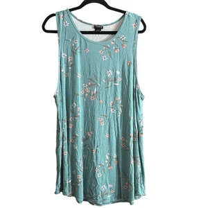 Torrid Women's Plus Size Blue & Pink Floral Tank Top Size 4 4X - Bild 1 von 5