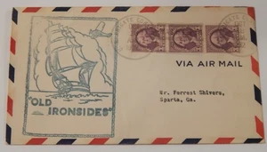 USS Constitution frigate "Old Ironsides" October 12 1932 Washington DC - Picture 1 of 2