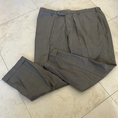 Pantalones Chinos Incotex Para Hombres 44 Calce Clásico Patrón B Lana Suave Informal Foto 1 de 4