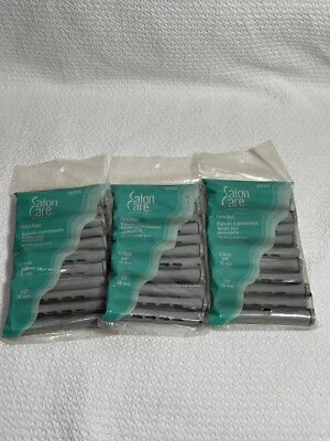 Cañas permanentes grises nuevas vintage para el cuidado del salón tres paquetes de 12 barril es de 3/8". Foto 1 de 3