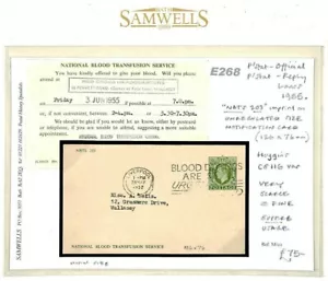 GB MEDICAL Official KGVI REPLY CARD *Notification Birth* 1955 RARE CS116 E268 - Picture 1 of 6