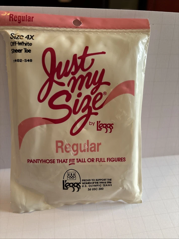 Pantimedias Just My Size Talla Grande Regular 4X Altas Completo Blanco Puntera Transparente Leggings Foto 1 de 4