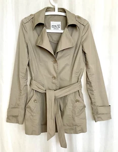 Chaqueta Esprit Parka Trenchcoat Mujer T. 34 - 36 XS Beige Caqui Algodón - Imagen 1 de 5
