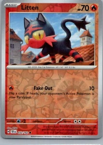 Litten SV05: Temporal Forces 032/162 Near Mint NM Reverse Holo - Picture 1 of 2