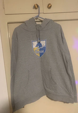 Los Angeles Chargers Grey Fanatics Hoodie Size XL Cover