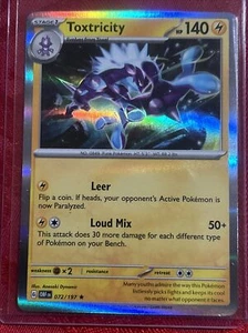 Toxtricity [Holo] 72/197 Pokémon TGC Obsidian Flames - Picture 1 of 7