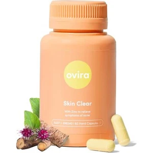 Ovira Skin Clear with ZINCBRIGHT – 60 Capsules for Clear & Glowing Skin - Picture 1 of 6