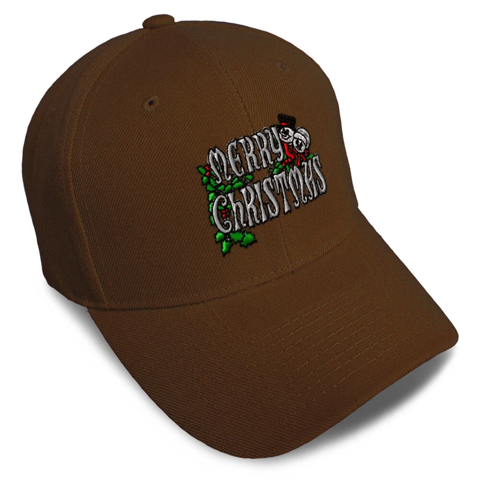 Gorra de béisbol Feliz Navidad bordada C sombreros de papá para hombre y mujer talla 1 Foto 1 de 1