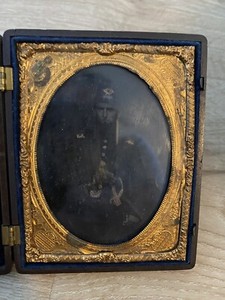 Antique Civil War? Military Soldier Daguerreotype/Ambrotype? Photo Photograph