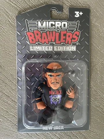 SUPER RARE New Jack Limited Edition Micro Brawler Pro Wrestling ECW WWE Extreme Cover