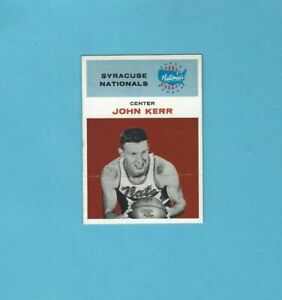 1961-62 Fleer #25 John Kerr Syracuse Nationals Basketball Card 
