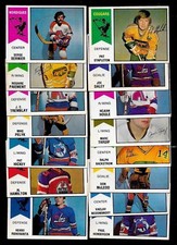 1974-75 OPC 74-75 O PEE CHEE WHA AMH HOCKEY CARD ERROR & VARIATION 1-66 SEE LIST