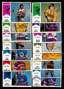 1974-75 OPC 74-75 O PEE CHEE WHA AMH HOCKEY CARD ERROR & VARIATION 1-66 SEE LIST - Picture 1 of 269