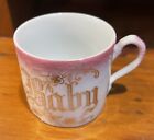 Antique Porcelain Ceramic Baby Cup Mug Pink White Gold Leuchtenburg Germany