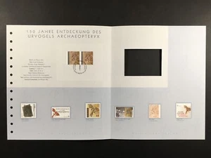 GERMAN POST ART-EDITION 2011/26 ARCHAEOPTERYX PRIMARY BIRD DINOSAURS FOSSILS - Picture 1 of 4