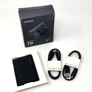 Samsung T9 1TB USB-A Portable External SSD - Black (MU-PG1T0B/AM) Excellent - Picture 1 of 6