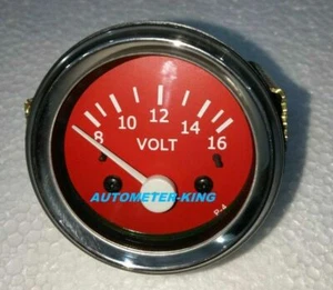 2" / 52mm Electrical Volt Gauge - Red Face - Bild 1 von 2