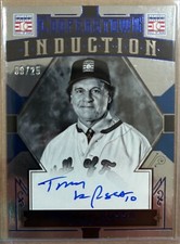 2015 Panini Cooperstown Induction Signatures Auto Blue TONY LA RUSSA (#8/25)