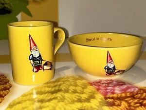 Kiss That Frog Mug by Cleen, French, Marcel la Brouette Gnome Wheelbarrow set