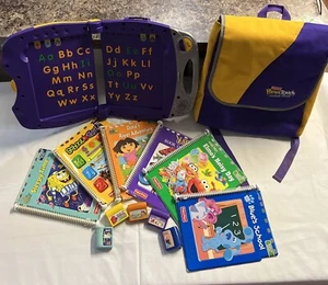 Fisher Price Power Touch Learning System With 6 Books 5 Cartridges & Backpack - Picture 1 of 7