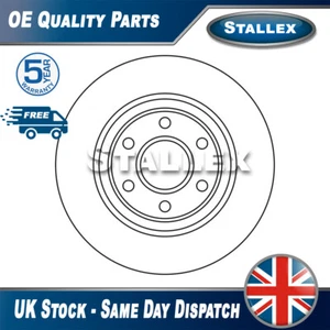 Stallex Front Brake Disc Fits Nissan Navara 2015-2019 2.3 dCi 402064KJ1B - Picture 1 of 6