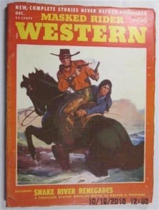 MASKED RIDER WESTERN PULP DEC 1952 WALKER A TOMPKINS GEORGE ROZEN NELSON C NYE - Picture 1 of 1