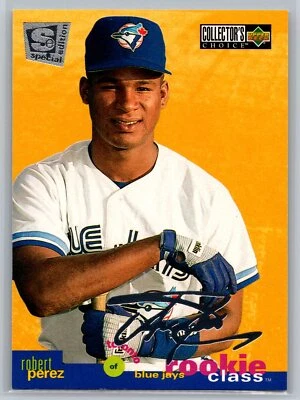 Robert Perez 1995 Collector's Choice SE Rookie Class Silver Signature #14 - Image 1 of 2