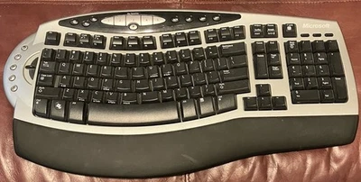 Microsoft Wireless Comfort Keyboard 4000 # 1045 Ergonomic Keyboard No Dongle - Image 1 of 4