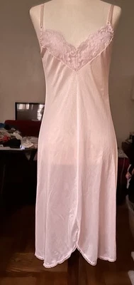 Vestido sin mangas vintage de encaje sin etiqueta talla pequeña rosa hada coqueta glamour Foto 1 de 4