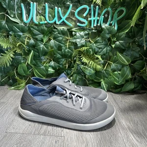 Olukai Moku Pae Sneakers Men 10 Gray Mesh Lace Up Casual Shoes - Picture 1 of 8