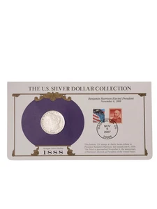 PCS 1888 P dólar de plata Morgan y panel de estampillas - colección de dólares de plata de EE. UU. - Imagen 1 de 4