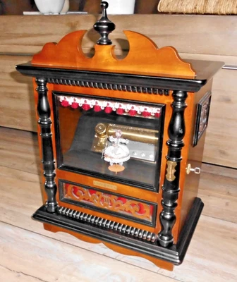 Reuge 3/72 Bahnhof Puppen Automat Ballerina Walzenspieluhr swiss music box - Bild 1 von 4