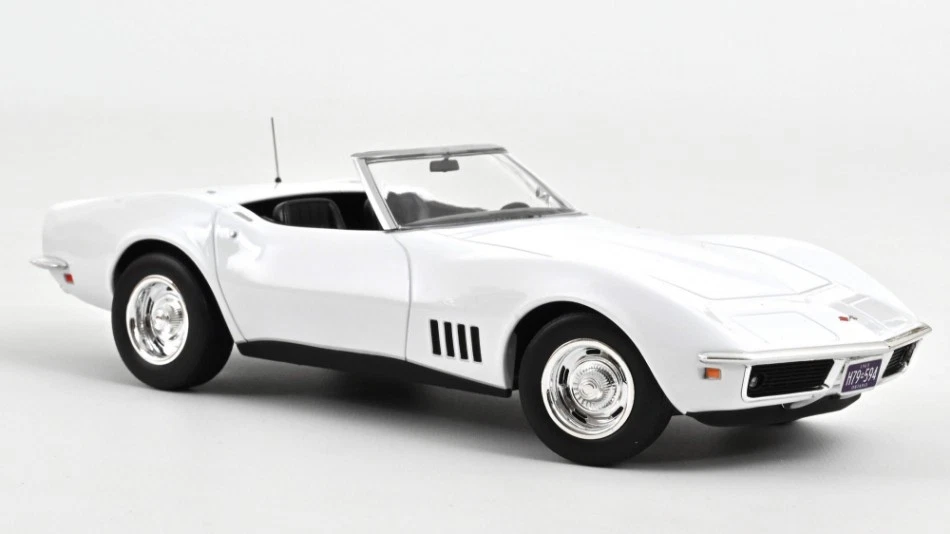 NOREV NV189038 CHEVROLET CORVETTE CONVERTIBLE 1969 CAN AM WHITE 1:18 Modellino - Immagine 1 di 1