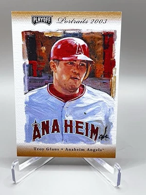 2003 Playoff Portraits Bronze Materials / 50! Bat And Jersey Troy Glaus #16 (MJ) - Image 1 of 2