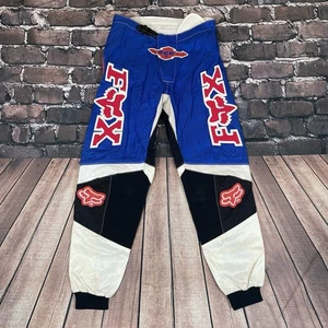 "Pantalones de colección Fox Racing 360 grados talla 32"" rojo blanco azul MX motocross" - Imagen 1 de 24