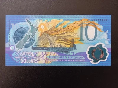 New Zealand $10 Dollars, 2000 Millennium Issue, (P-190a) UNC - Polymer #CH 44808 - Image 1 of 4