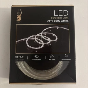 Deerport Decor LED Mini Rope Light Cool White 16 Ft. - Picture 1 of 5