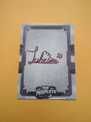 Luke Misa Signed Top Prospects Card Calgary Flames Penn State University  Foto 1 de 2