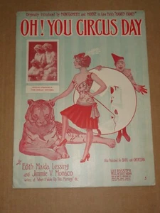Dolce Sisters - Oh! You Circus Day 1912 sheet music - Picture 1 of 1