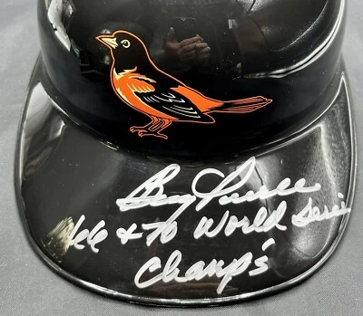 Boog Powell SIGNED Full Replica Helmet "66 & 70 WS Champs " Inscription JSA /Coa - Image 1 of 3