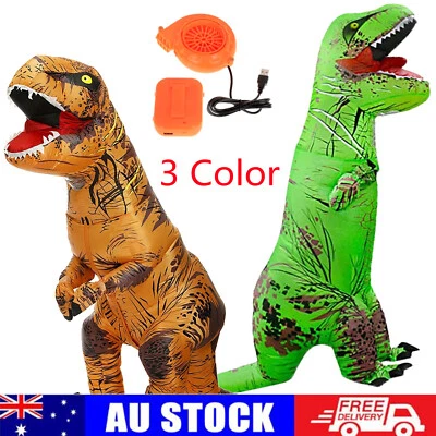 T-Rex Blow Inflatable Dinosaur Costume Adult Jurassic World Park Trex AU STOCK - image 1 of 4
