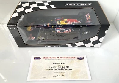1:18 2011 RED BULL RB7 F1 WORLD CHAMPION S. VETTEL - SIGNED COA - LIMITED 250 - Image 1 of 4