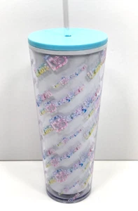 2024 Disney Parks Walt Disney World Logo Tumbler With Straw Pastel Camo - Picture 1 of 2