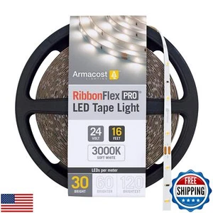 Armacost Lighting RibbonFlex Pro 24V White LED Strip Lights 30 LED/m, 3000K, - Picture 1 of 5