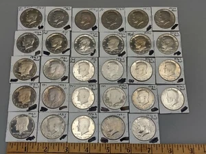 29 Kennedy Half Dollar Lot Proof & Unc Clad Coins 1972 s 73 s 74 s 76 s 78 s 79 - Picture 1 of 11